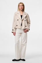 Cargar imagen en el visor de la galería, Scarlett Short Trenchcoat - Silver Gray