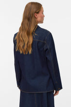 Carregar imagem no visualizador da galeria, Kanika Denim Blazer Shirt - Dark Blue Denim
