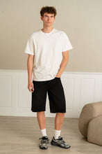 Load image into Gallery viewer, Denim Shorts Loose - Solid Black