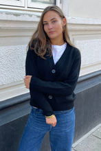 Load image into Gallery viewer, Knitted Cardigan - Black