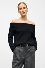 Carica l'immagine nel visualizzatore di Gallery, Reynard Off Shoulder Knit - Black