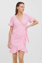 Load image into Gallery viewer, Henna 2/4 Wrap Dress - Prism Pink