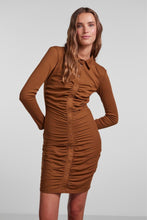 Charger l'image dans la galerie, Robe à manches longues Norma - marron