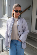 Load image into Gallery viewer, Quilted Block Jacket - Grey