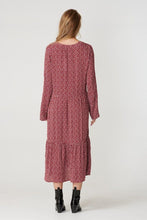 Carregar imagem no visualizador da galeria, Vestido Anna de manga comprida - Tomate seco