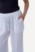 Load image into Gallery viewer, Astrid Linen Pants - White