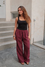 Load image into Gallery viewer, Astrid Linen Pants - Red