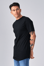 Load image into Gallery viewer, Long T-shirt - Black