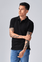Load image into Gallery viewer, Muscle Polo Shirt - Black