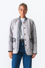Load image into Gallery viewer, Quilted Block Jacket - Grey