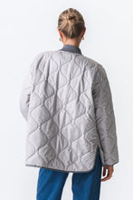 Load image into Gallery viewer, Quilted Block Jacket - Grey