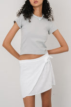 Load image into Gallery viewer, Elisa Wrap Skirt - White