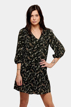 Load image into Gallery viewer, Ellen dress - Black-flowered