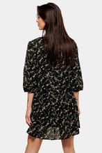 Load image into Gallery viewer, Ellen dress - Black-flowered
