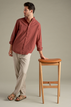 Load image into Gallery viewer, Linen Shirt - Terracotta