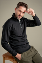 Load image into Gallery viewer, Sweatshirt Half Zip - Black