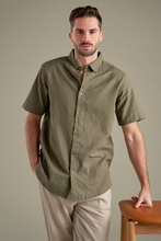 Charger l'image dans la galerie, Short Sleeve Linen Shirt - Army