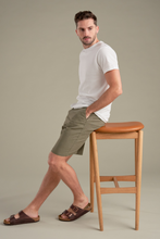 Load image into Gallery viewer, Linen Shorts - Army