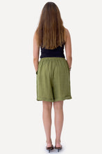 Afbeelding in Gallery-weergave laden, Linen Shorts - Olive