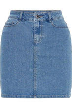 Carica l'immagine nel visualizzatore di Gallery, Calda gonna a sette - denim azzurro