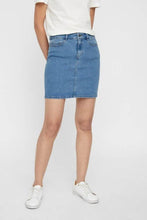 Load image into Gallery viewer, Hot Seven Skirt - Light Blue Denim