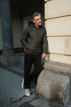 Load image into Gallery viewer, Hooded Light Puffer Jacket - Olive