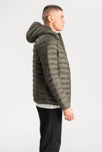 Load image into Gallery viewer, Hooded Light Puffer Jacket - Olive