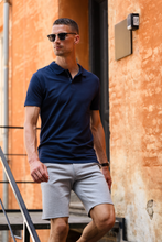 Load image into Gallery viewer, Muscle Polo Shirt - Navy