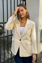 Load image into Gallery viewer, Oversized Blazer - Beige
