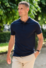 Load image into Gallery viewer, Muscle Polo Shirt - Navy