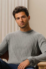 Load image into Gallery viewer, Pullover Cable Knit - Gray Melange
