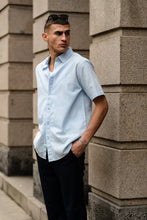 Load image into Gallery viewer, Short Sleeve Linen Shirt - Light Blue