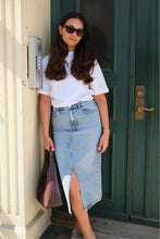 Load image into Gallery viewer, Natalie Midi Skirt - Light Blue Denim