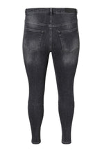 Afbeelding in Gallery-weergave laden, Lora Jeans High Taisted (Curve)-Black Gray Denim