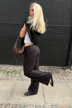Load image into Gallery viewer, Low Waist Suit Pants - Black