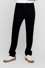 Load image into Gallery viewer, Mike Stretch Jeans - Black (Wide fit)