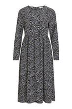 Load image into Gallery viewer, Nadia midi dress - Black-flowered
