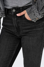 Carica l'immagine nel visualizzatore di Gallery, Jeans in vita Emily High - Black Denim