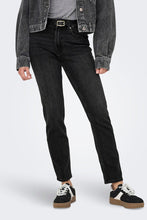 Carica l'immagine nel visualizzatore di Gallery, Jeans in vita Emily High - Black Denim