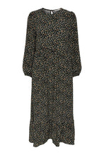 Load image into Gallery viewer, Amalie Midi Dress - Black / Orange