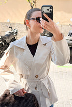 Load image into Gallery viewer, Sia Short Trenchcoat - Off White