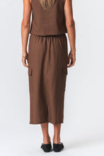 Cargar imagen en el visor de la galería, Linen Skirt - Brown