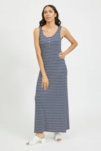 Load image into Gallery viewer, Dell Maxi Dress - Navy Blazer/Snow White