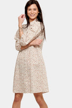 Load image into Gallery viewer, Sofie Shirt Dress - Beige Floral