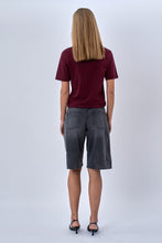 Load image into Gallery viewer, Boyfriend Tee - Burgundy Red