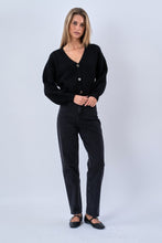 Load image into Gallery viewer, V-Neck Cardigan - Black