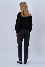 Load image into Gallery viewer, V-Neck Cardigan - Black