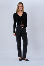Afbeelding in Gallery-weergave laden, Nova Tie Blouse Knit - Black