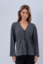 Carica l'immagine nel visualizzatore di Gallery, Ivy Tie Blouse Knit - Grey