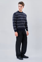 Cargar imagen en el visor de la galería, Striped Sweater - Dark Blue